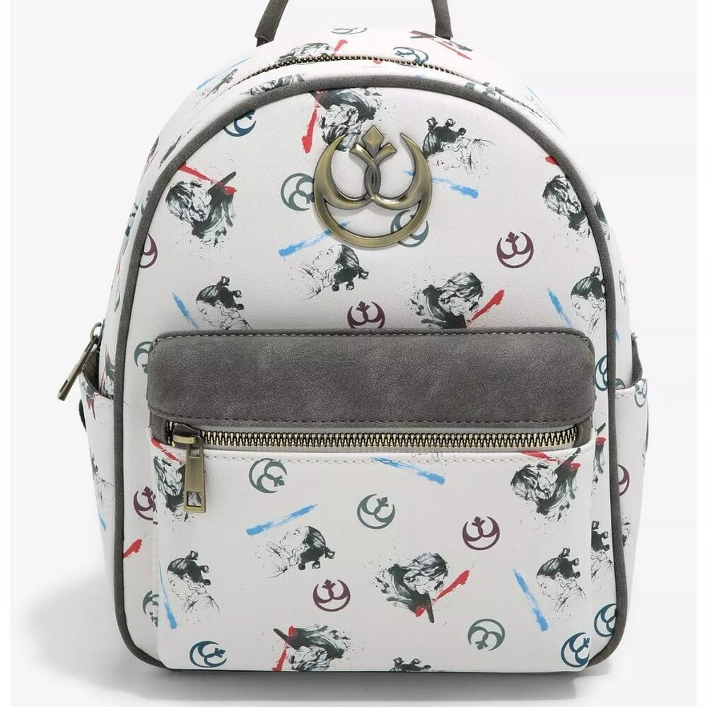 Disney Her Universe Star Wars Rey & Kylo Lightsaber Mini Backpack NWT​